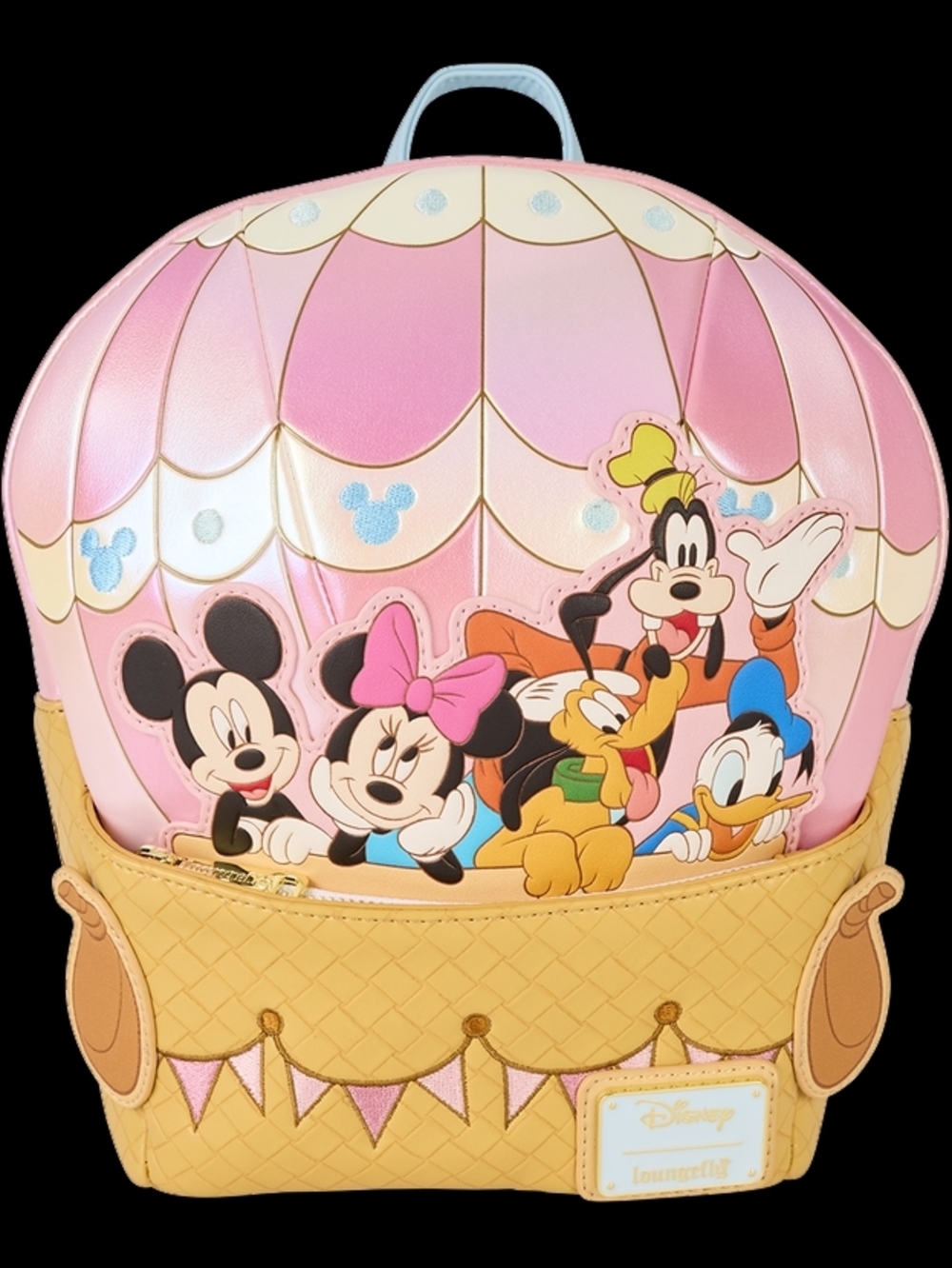 Loungefly Pink Yellow Disney Friends Hot Air Balloon Mini Backpack BNWT